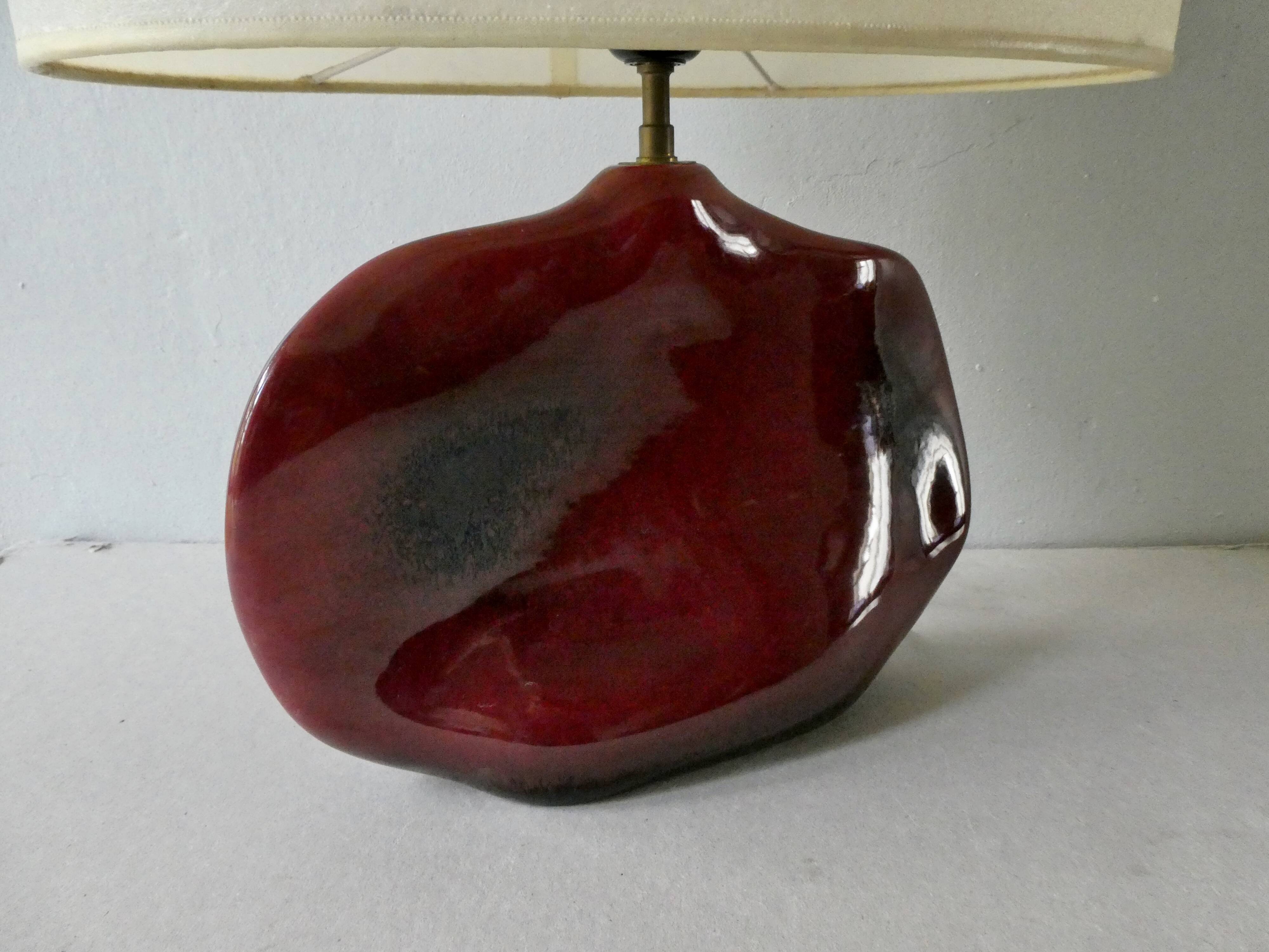 Ceramic lamp shape lens, Idlas, 70s