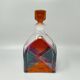 Carafe ou bouteille décorative d'exception des années 1970, signée Luigi Bormioli. Fabriquée en Italie.