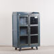 Ancien vaisselier en bois bleu