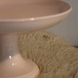 Powder pink fruit bowl-compotier from Digoin Sarreguemines