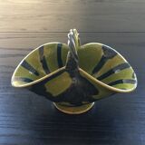 Olive green empty pocket basket