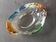 Cendrier en verre sommerso de Murano forme libre vintage