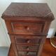 Antique sideboard with 1 drawer and 1 trompe l'oeil drawer door