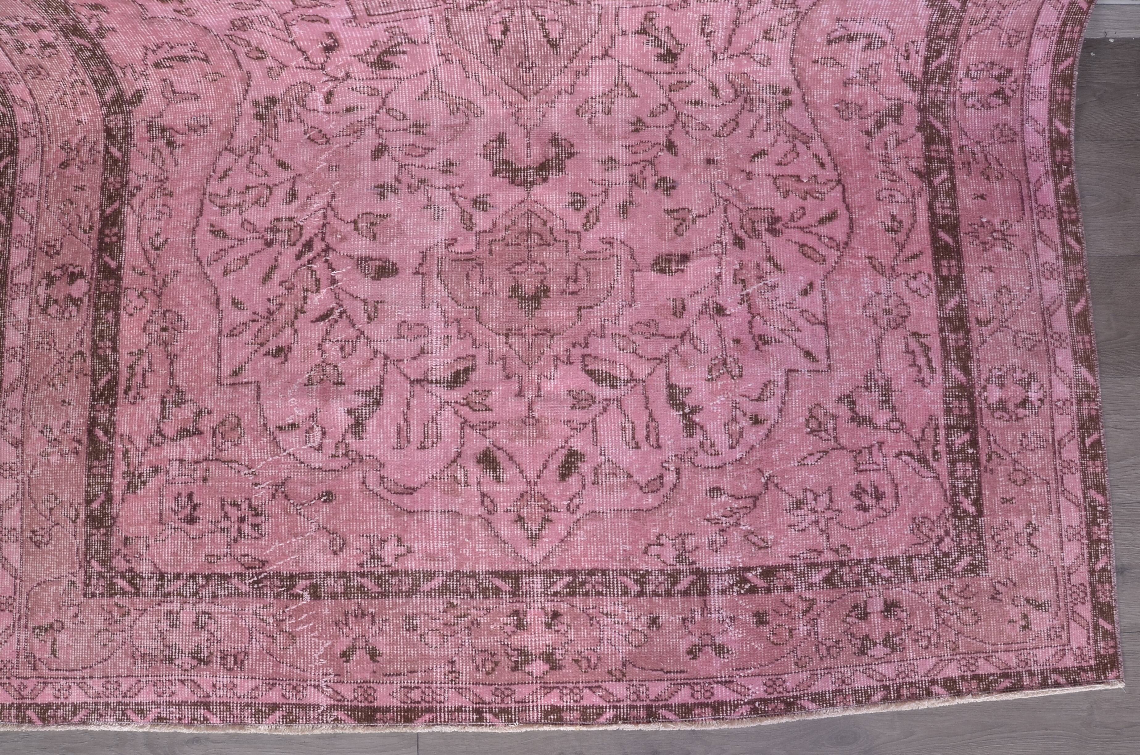 Pink Vintage Oushak Rug Sku2348