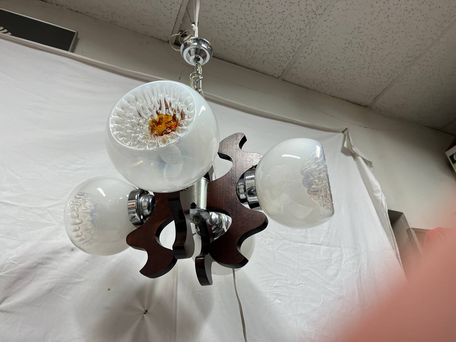 Mazzega design chandelier 1970