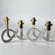 Pair of pretzel candlelabras by Dorothy Thorpe