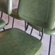 set 4 chaises vintages vertes