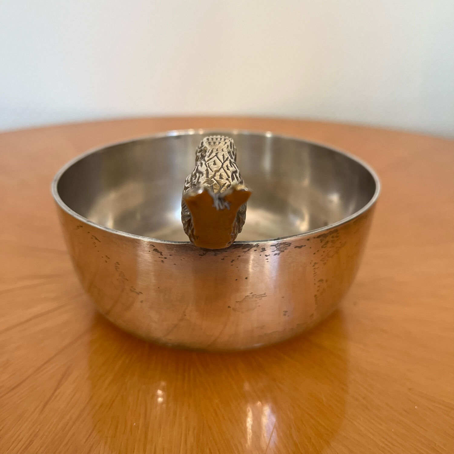 Antique silver metal cup