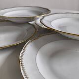 Set of 6 Sologne porcelain plates