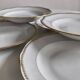 Set of 6 Sologne porcelain plates