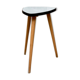 Tabouret formica Triangular healer small grey coffee table vintage tripod door plant