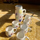 Service à jus en céramique signé Hans Wagner (HWL) 1960/70