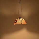 "Shichi" Uchiwa chandelier by Ingo Maurer for Design M, 1970s