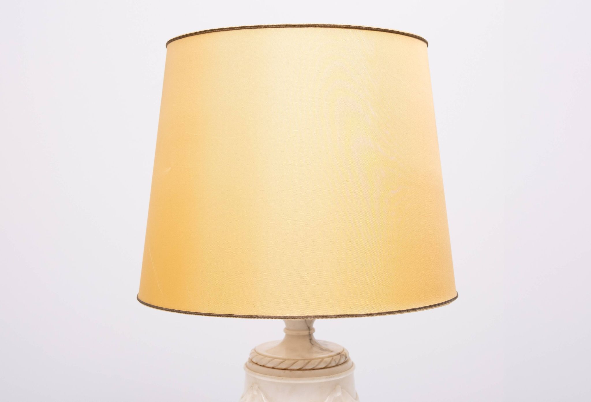 pair Classical Greek Alabaster Table lamps 1950s Italy