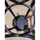 Lot de 4 tabourets de bar vintage en bois noir