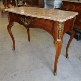 Gueridon middle table console marble tray of the 19th century