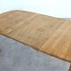 brutalist dining table | vintage table | oak | extendable