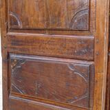 Louis XIII wardrobe in solid walnut