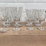 Set of 6 wine glasses