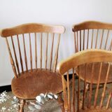 Western style wooden chairs