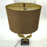 Bronze table lamp by Willy Daro, 1970s