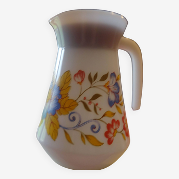 carafe arcopal motif fleurs