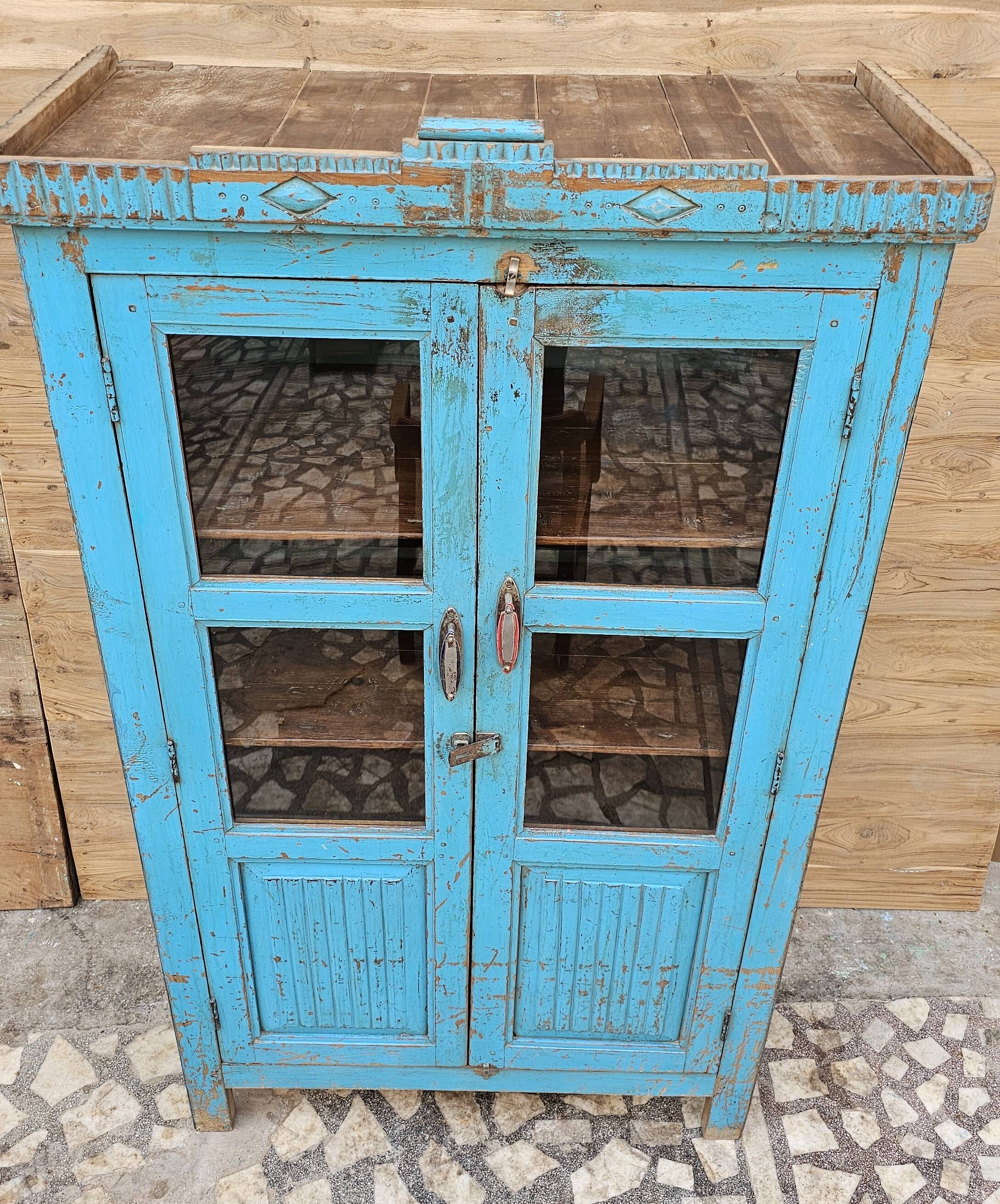 Antique Art Deco sideboard in Burmese teak