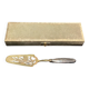 Gold metal pie server