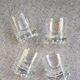 4 vintage Orrefors whiskey glasses designed by Olle Alberius, Sweden 1960s