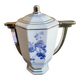 Antique art deco teapot porcelain limoges flower decor france vintage