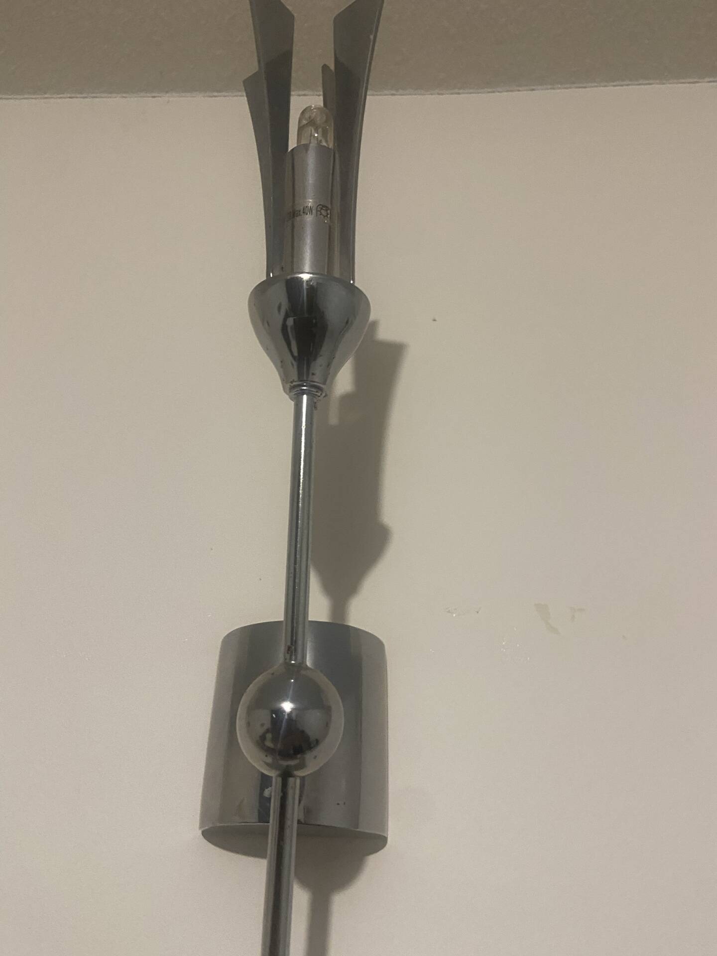 Vintage chrome floor lamp Space Age – 60s/70s
