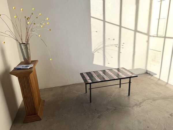 Table basse céramique émaillée, Robert & Jean Cloutier ZG2, années 70