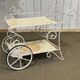 1980s metal wheeled dessert trolley