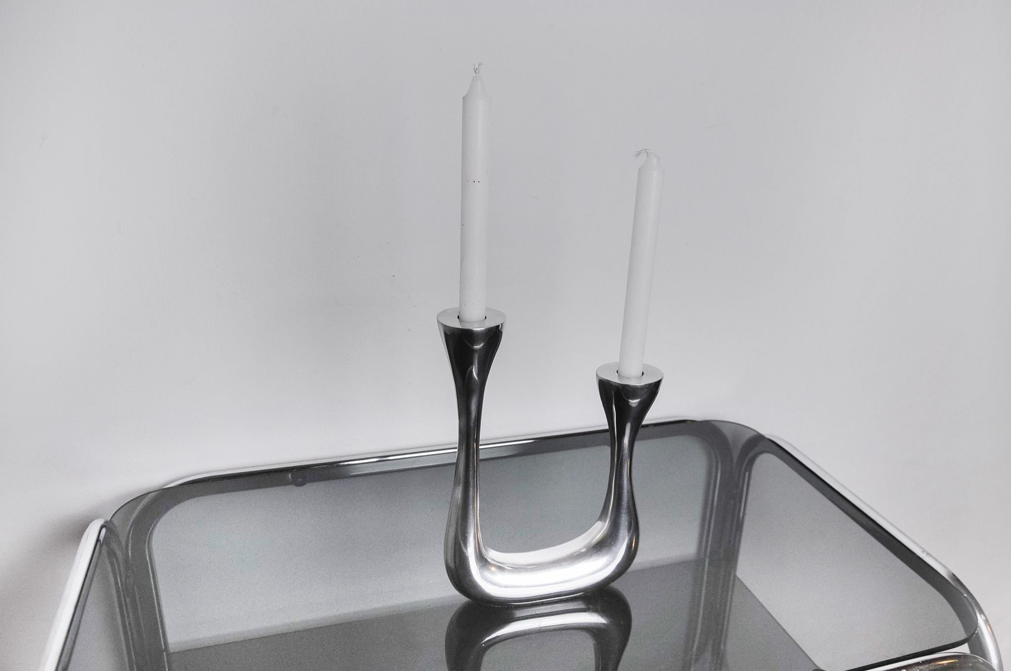 Brutalist candle holder part arte3, Spain, 1970
