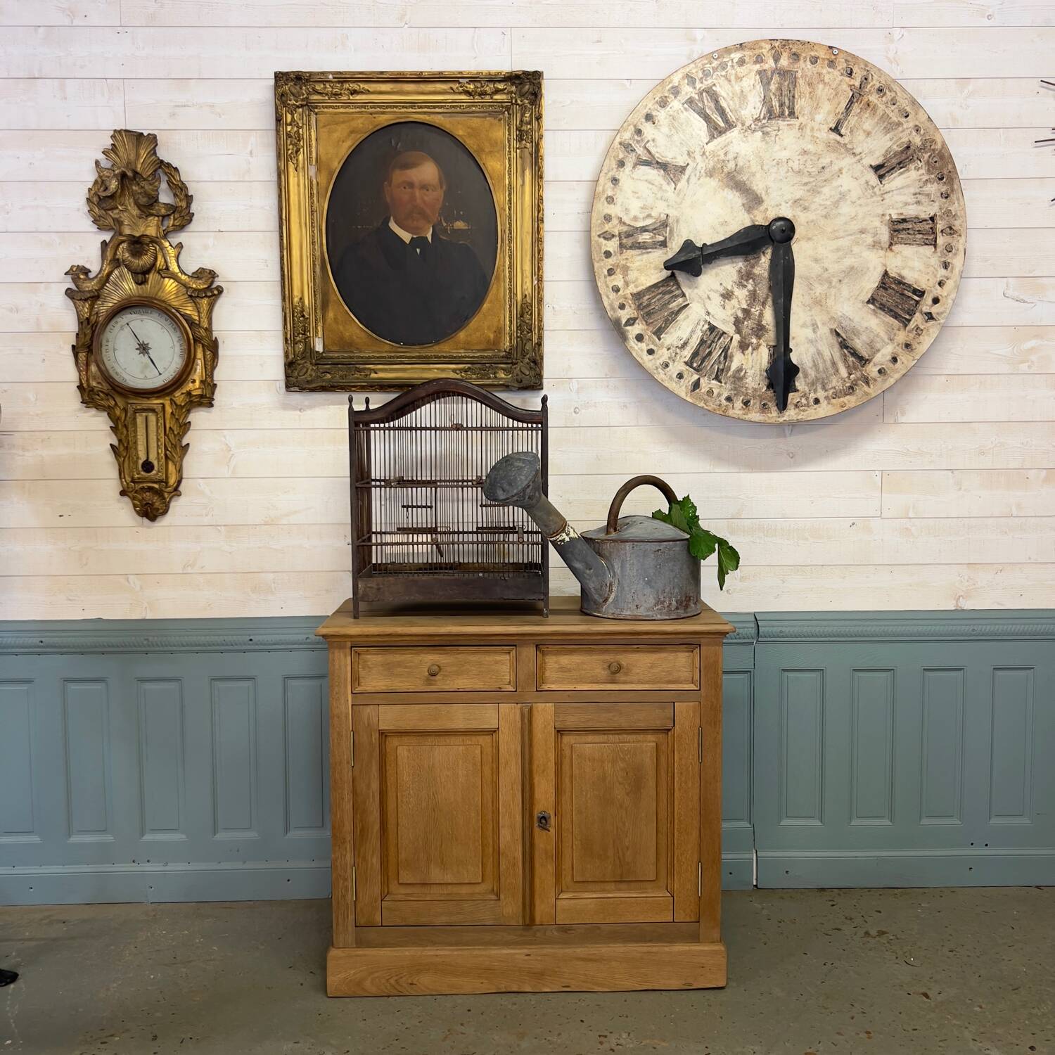 Parisian sideboard in stripped oak
