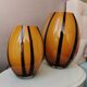 Set of 2 Italian lamps in Volux glass, 80s