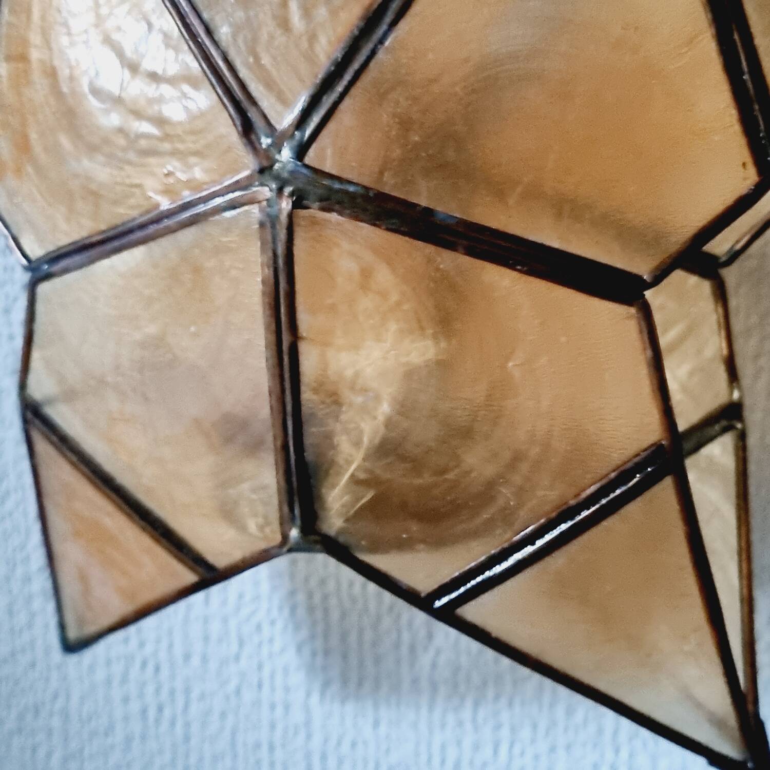 Villeroy&Boch mother-of-pearl and brass star candle holder