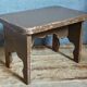 Mini-bench stool in old patinated solid wood