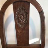 Paire de chaises art deco en acajou