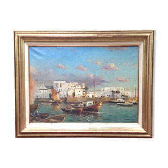 Tableau de Yakov Besperstov peintre russe /1928-1996/ Huile sur toile signé 70x50cm