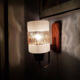 Applique verre ambré 70 ans