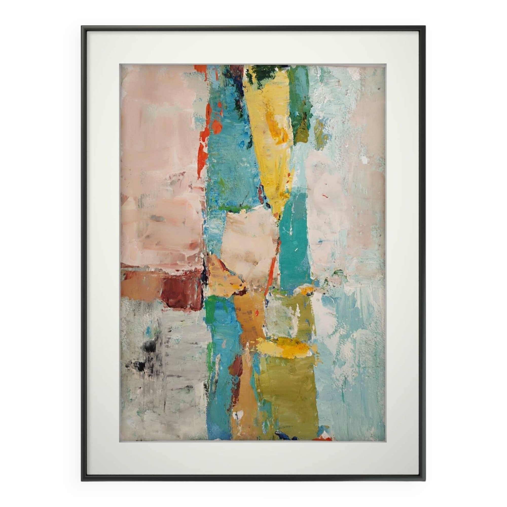 Original painting Modern abstract art Stael