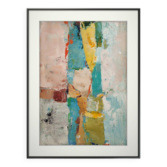 Original painting Modern abstract art Stael
