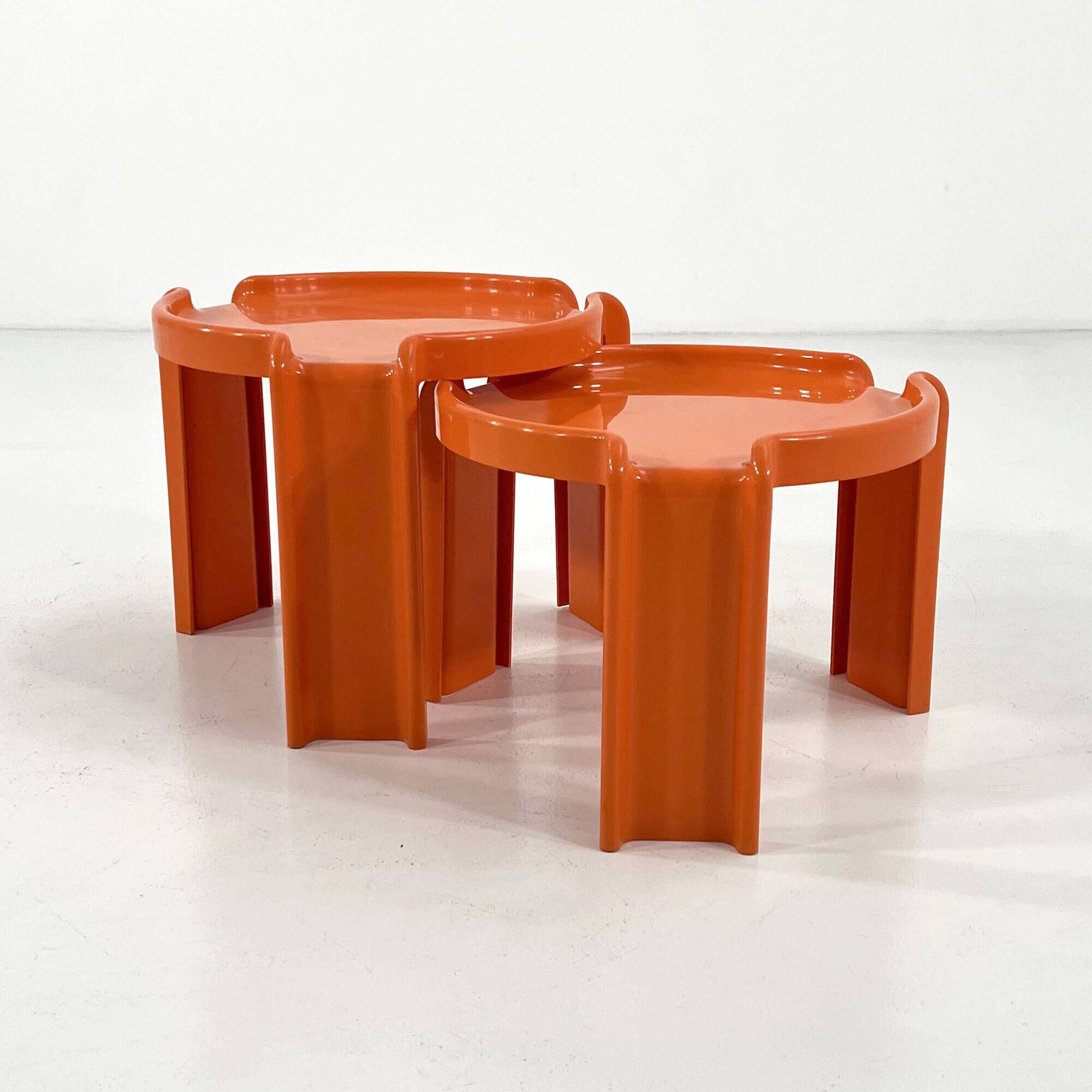 Pair of side tables by Giotto Stoppino for Kartell, 1970.