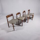 Danish modern dining set by N.O. Møller, Denmark 1960s