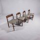 Danish modern dining set by N.O. Møller, Denmark 1960s