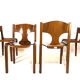 Pozzi dining chairs set of 4 by Augusto Savini