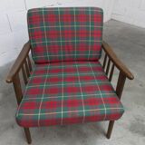Scandinavian teak armchair, 1960s, Scottish style, collapsible