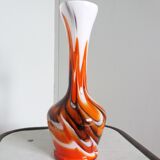Vetreria Barbieri vase from Empoli in Italy in opaline glass from Florence