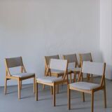 6 beechwood chairs | Thorsø Møbelfabrik | Denmark | 1980s